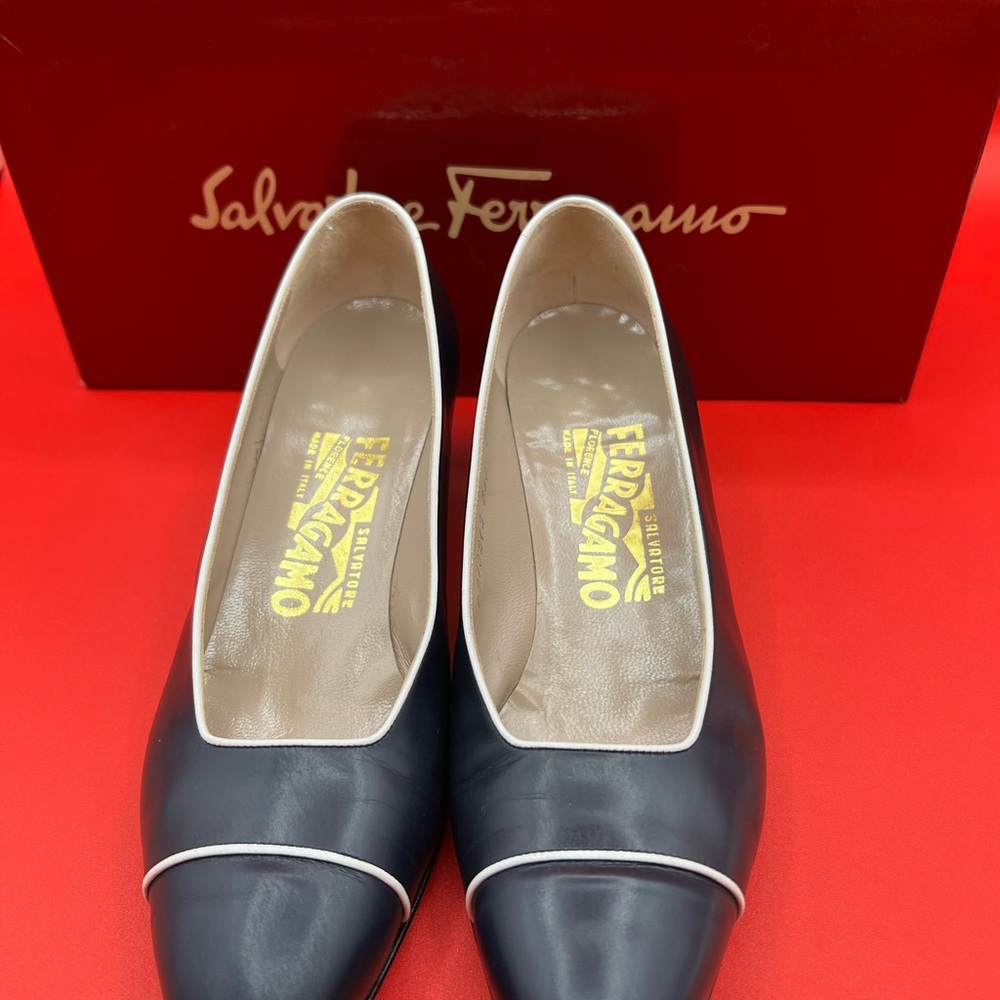 Cream Black Two-Tone Flats